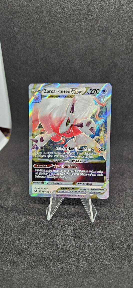 Carte Pokémon Zoroark de Hisui Vstar 147/196 - Origine Perdue EB11 FR