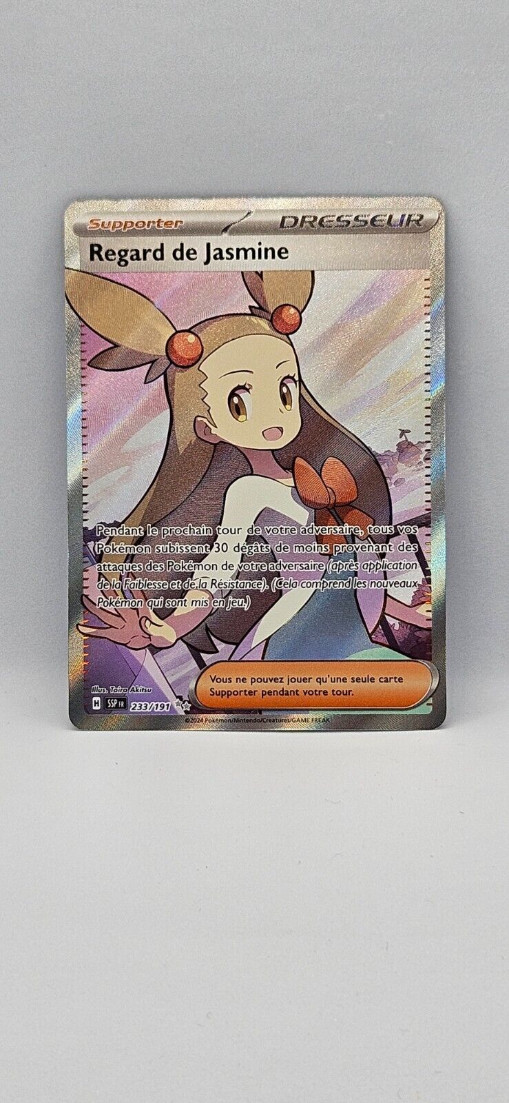 Carte Pokemon- Regard de Jasmine 233/191-Etincelles Déferlantes-FR-Neuve